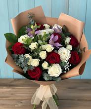 Букет цветов из:  Розы и Альстромерии #REPLACE_PRED# Вичуге