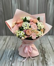 Букет цветов из:  Гвоздики, Розы и Хризантемы в Вичуге