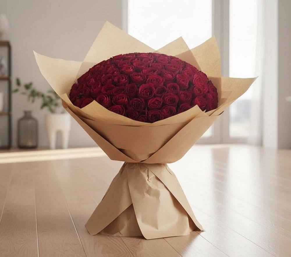 Букет 101 Красная роза в Вичуге