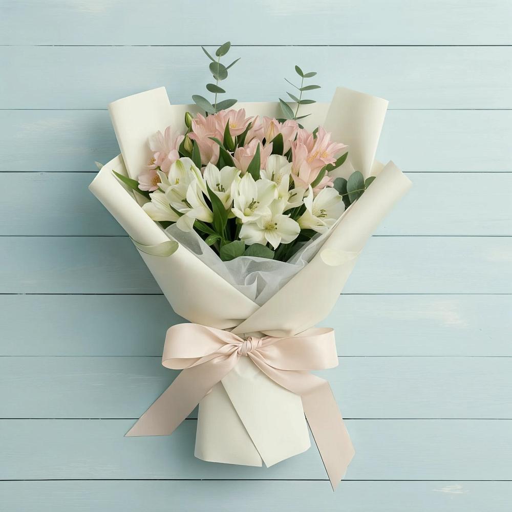 Букет цветов из: Альстромерии в Вичуге