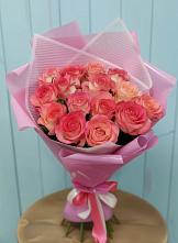 Букет 15 Розовых роз Равель в Вичуге