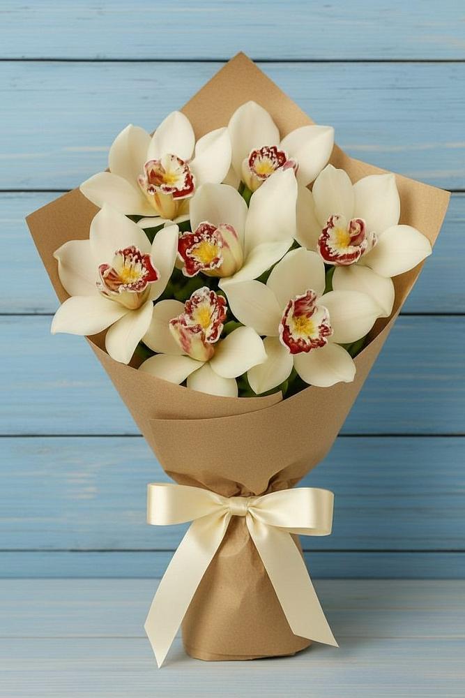 Букет цветов из: Орхидеи и Розы в Вичуге